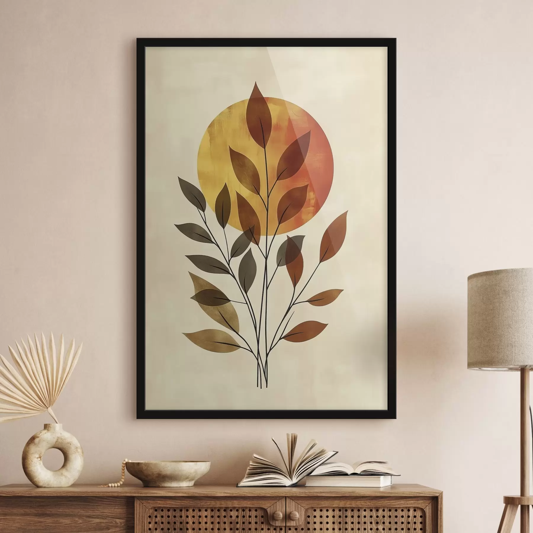 Fototapete Zweig mit Blättern f46132