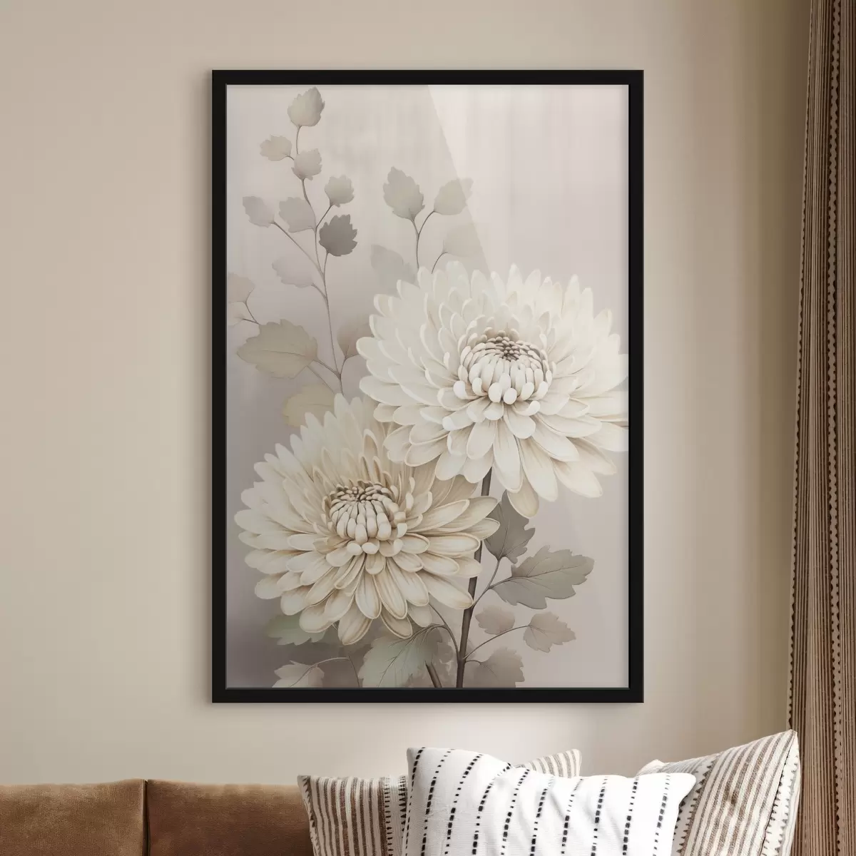Poster Abstrakte Chrysanthemen f46257