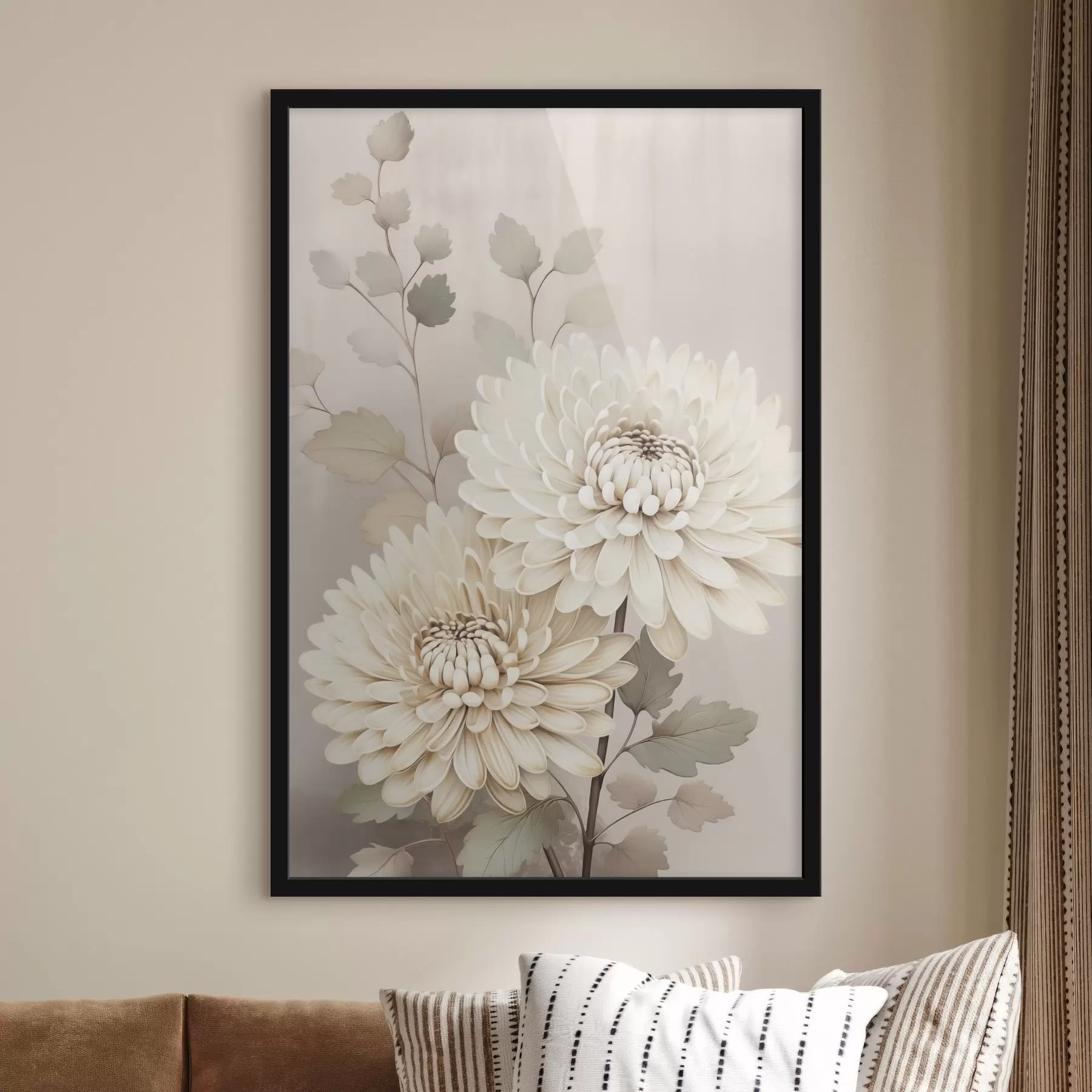 Fototapete Abstrakte Chrysanthemen f46257