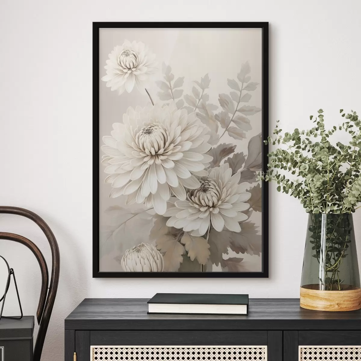 Poster Abstrakte Chrysanthemen f46261