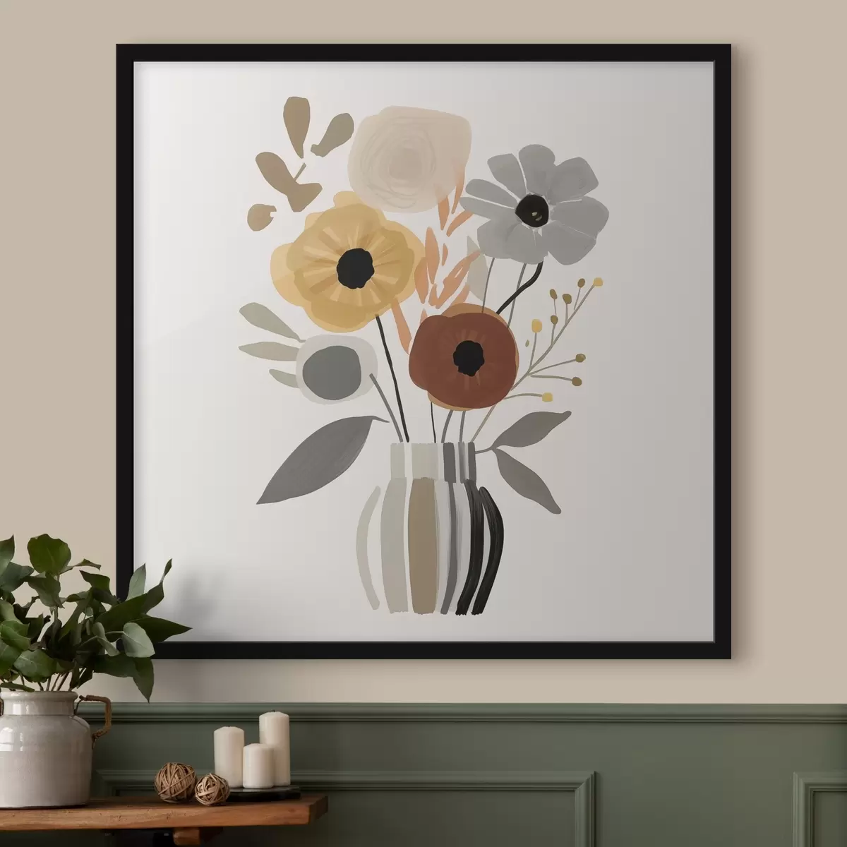 Poster Blumen in einer Vase f46302