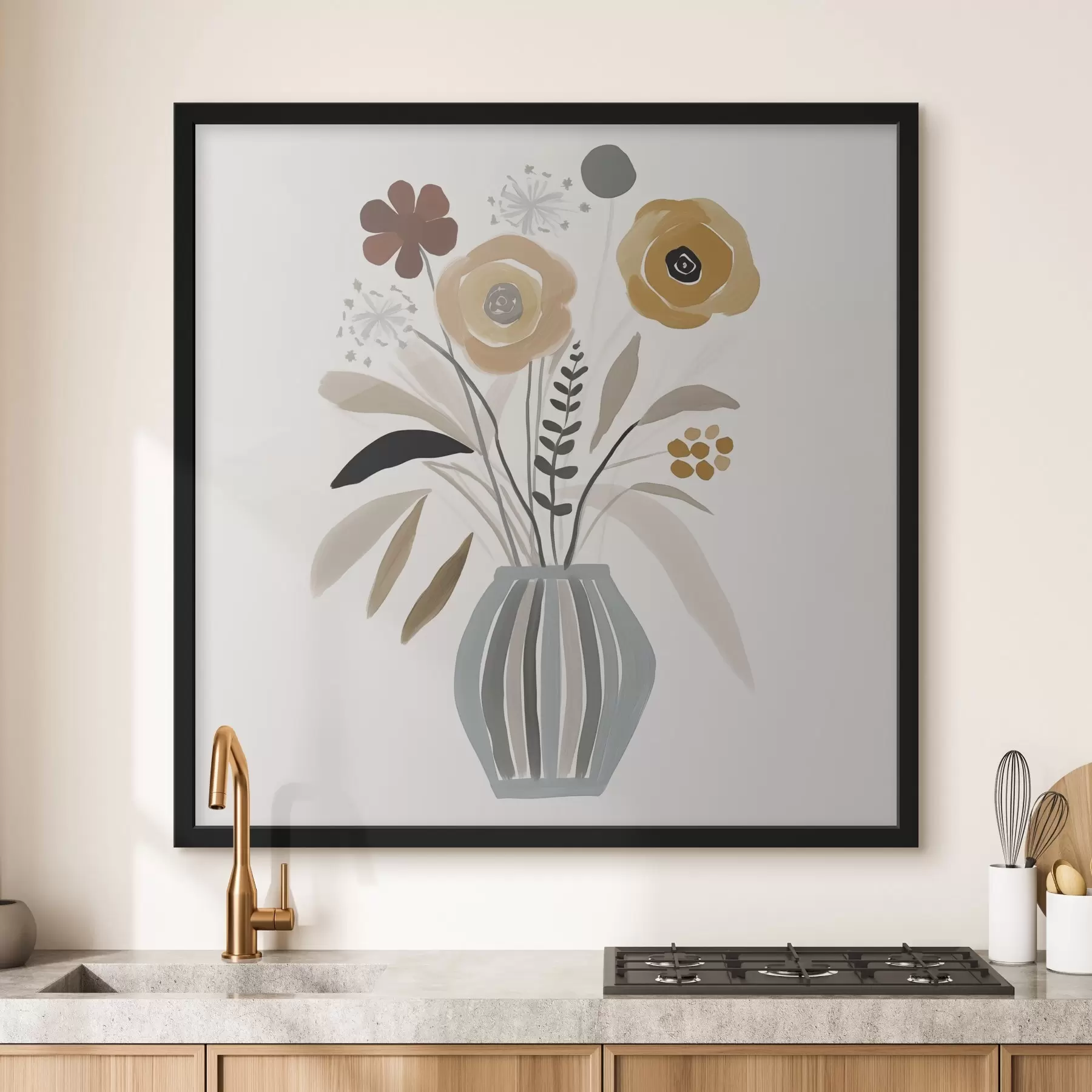 Fototapete Blumen in einer Vase f46303