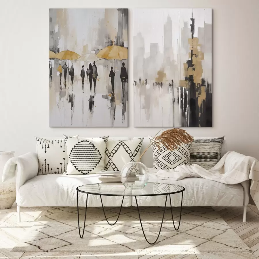 Wandbilder Abstrakte Stadtlandschaft m00873