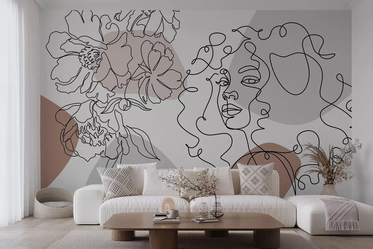 Fototapete Mädchen in Reihen w04724