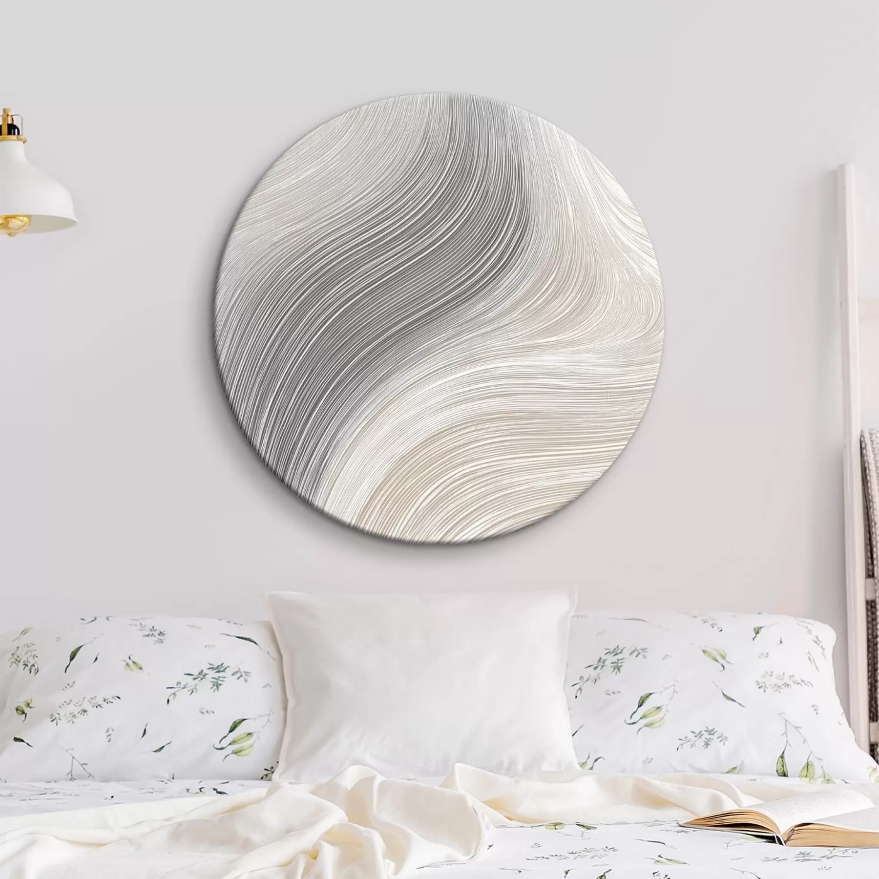 Wandbilder Abstrakte, geschmeidige Linien in neutralen Farbtönen r46154