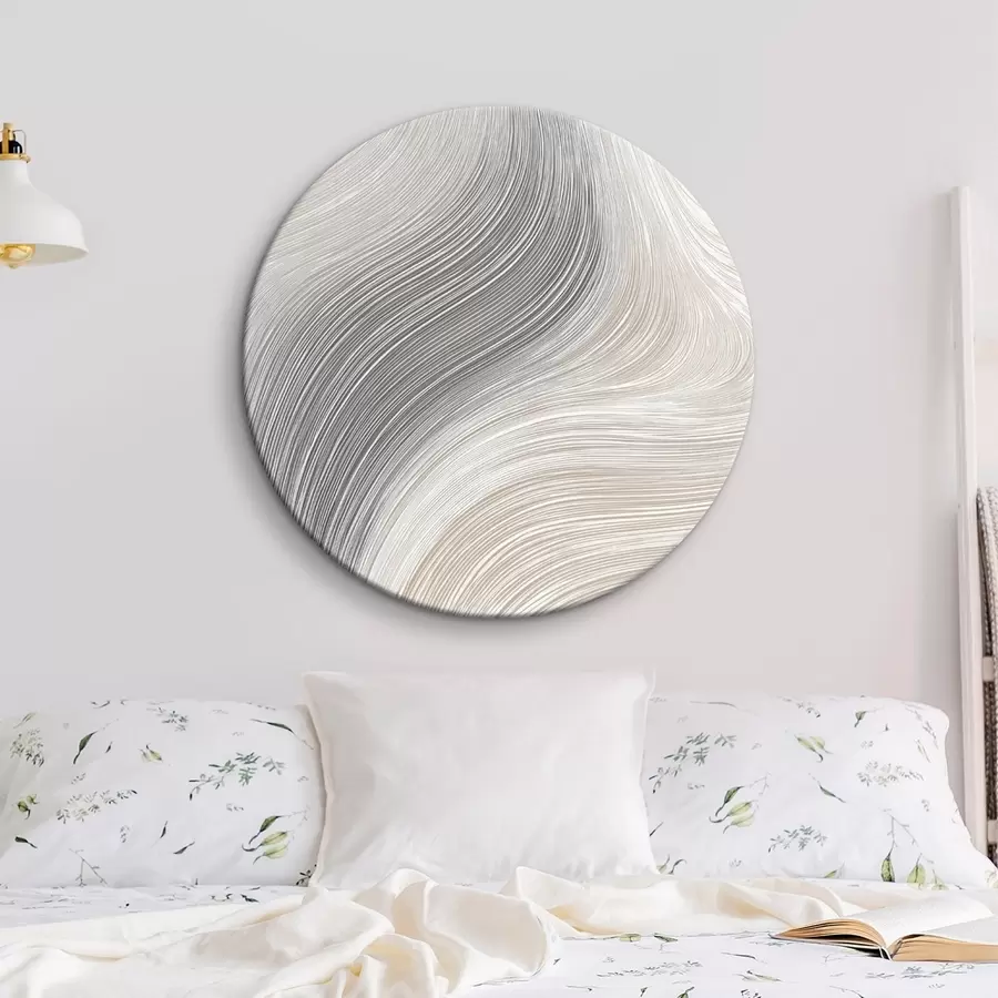 Wandbilder Abstrakte, geschmeidige Linien in neutralen Farbtönen r46154