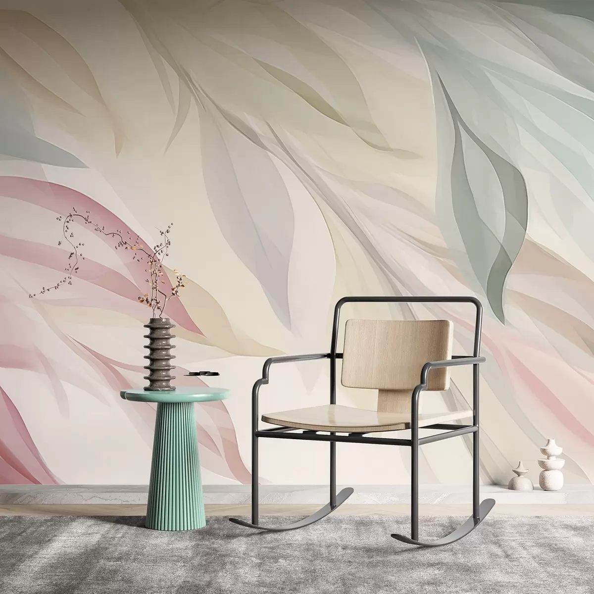 Fototapete Scharfe, mehrfarbige Blätter w04742