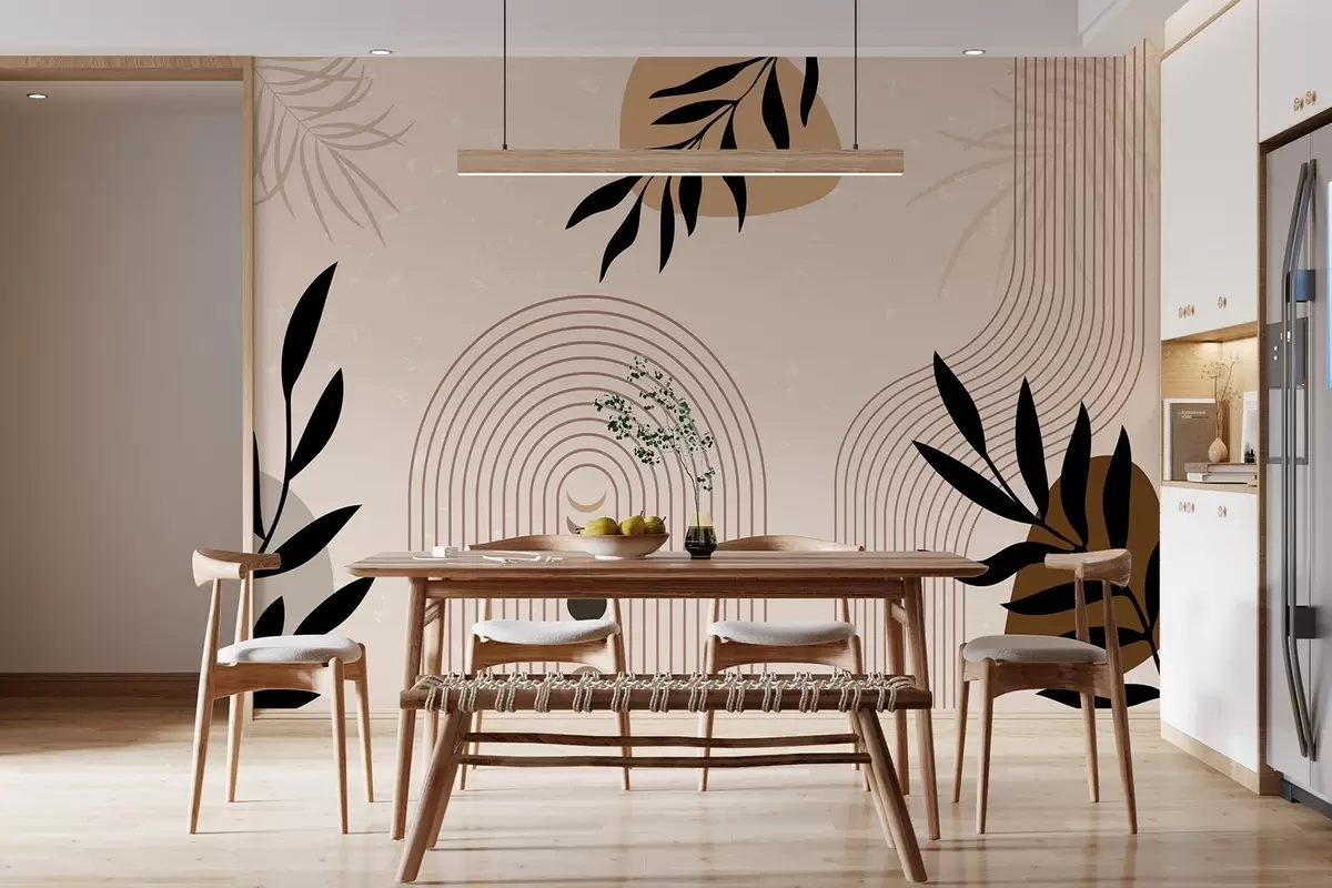 Fototapete Abstrakt mit Pflanzen w04745