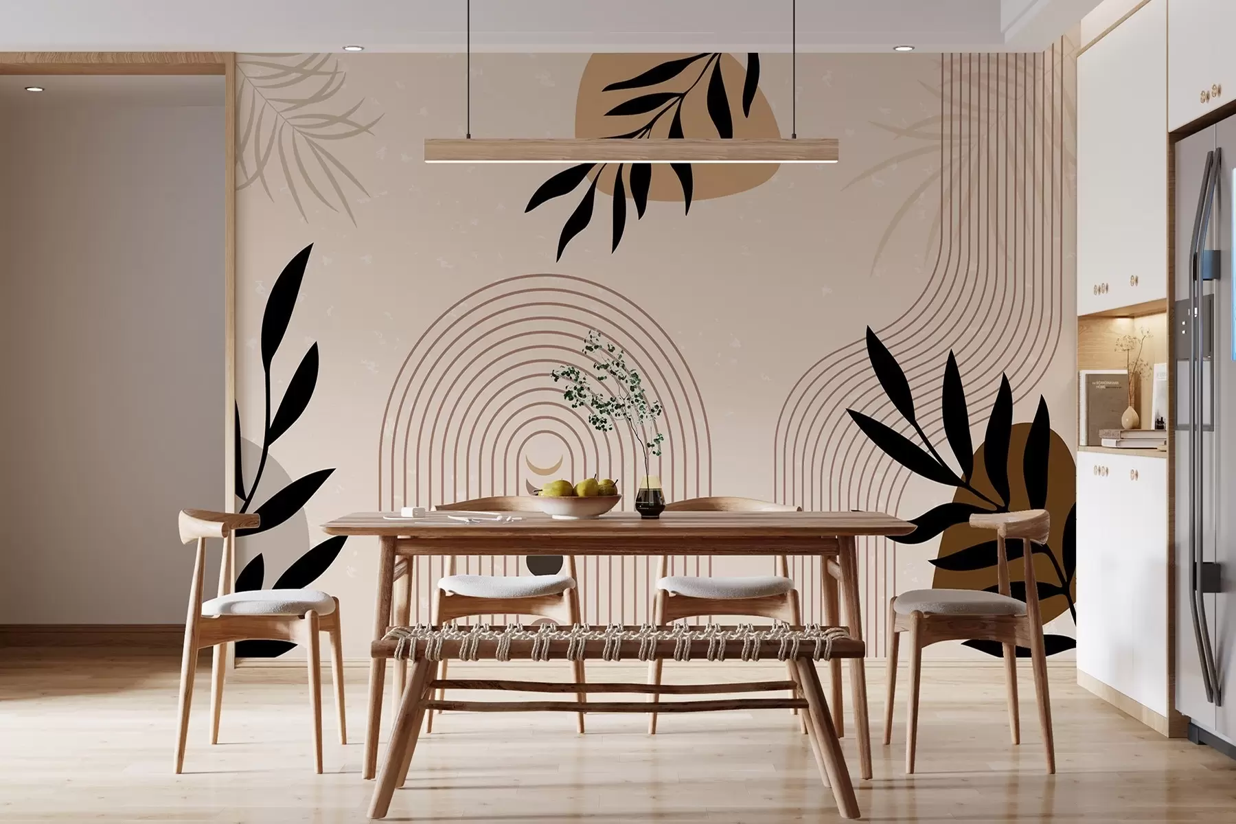 Fototapete Abstrakt mit Pflanzen w04745