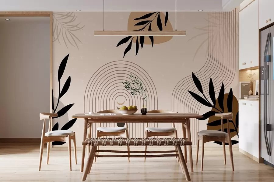 Fototapete Abstrakt mit Pflanzen w04745