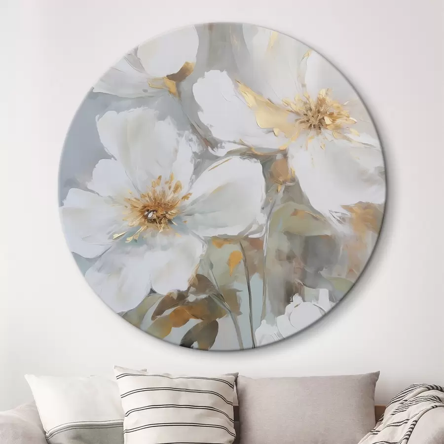 Wandbilder Abstrakte Blumenimitation einer Malerei r46346