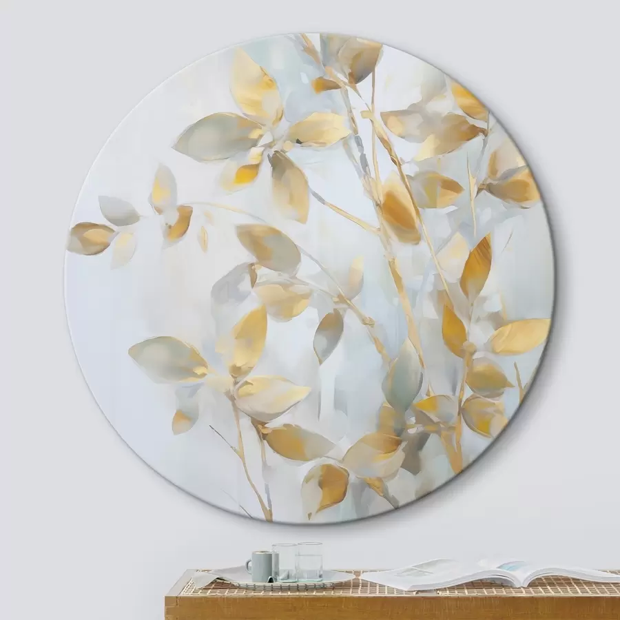 Wandbilder Abstrakte Blätter imitieren Malerei r46348