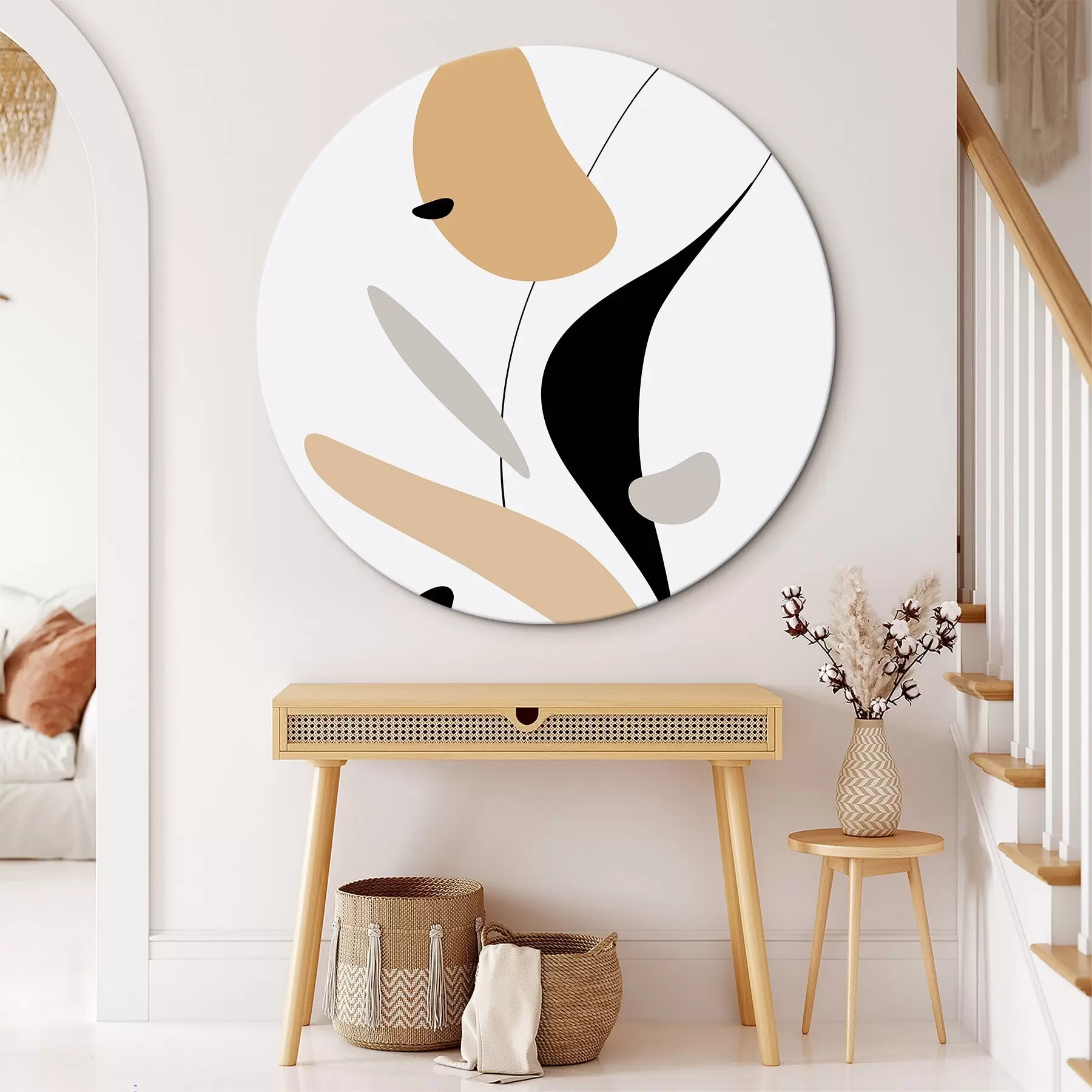 Wandbilder Abstrakte Komposition mit Punkten und Linien r46350