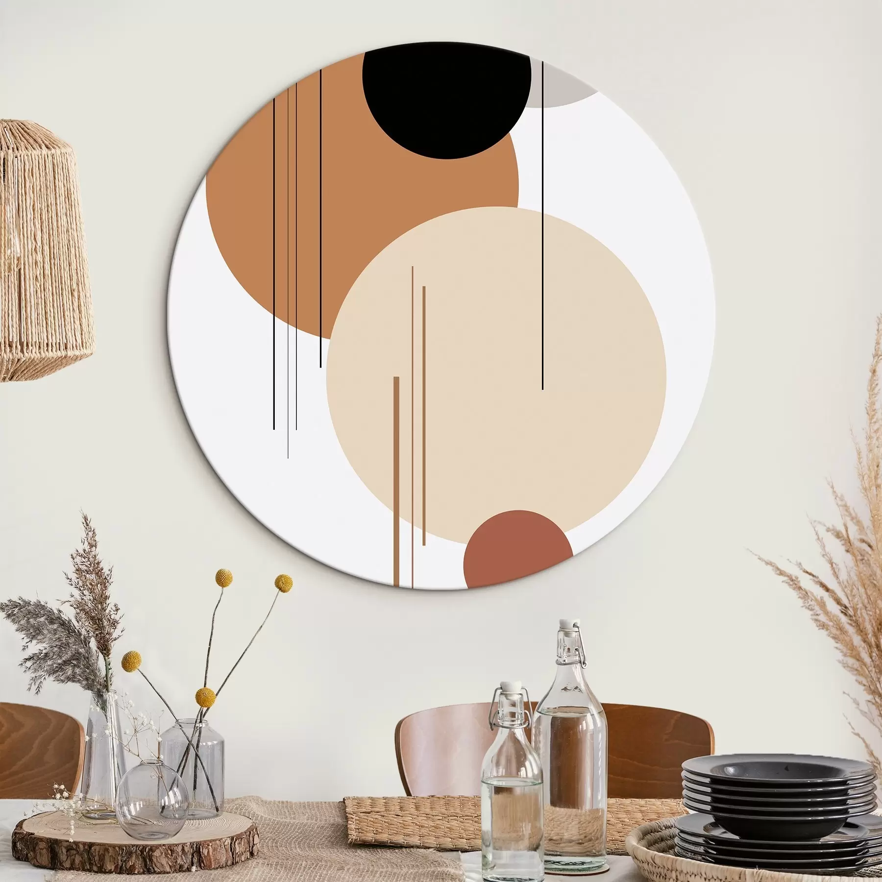 Wandbilder Abstrakte geometrische Komposition r46351