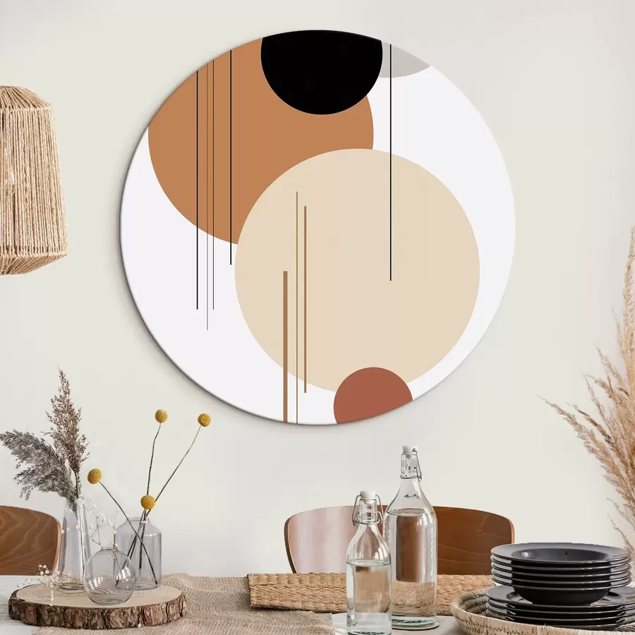 Wandbilder Abstrakte geometrische Komposition r46351