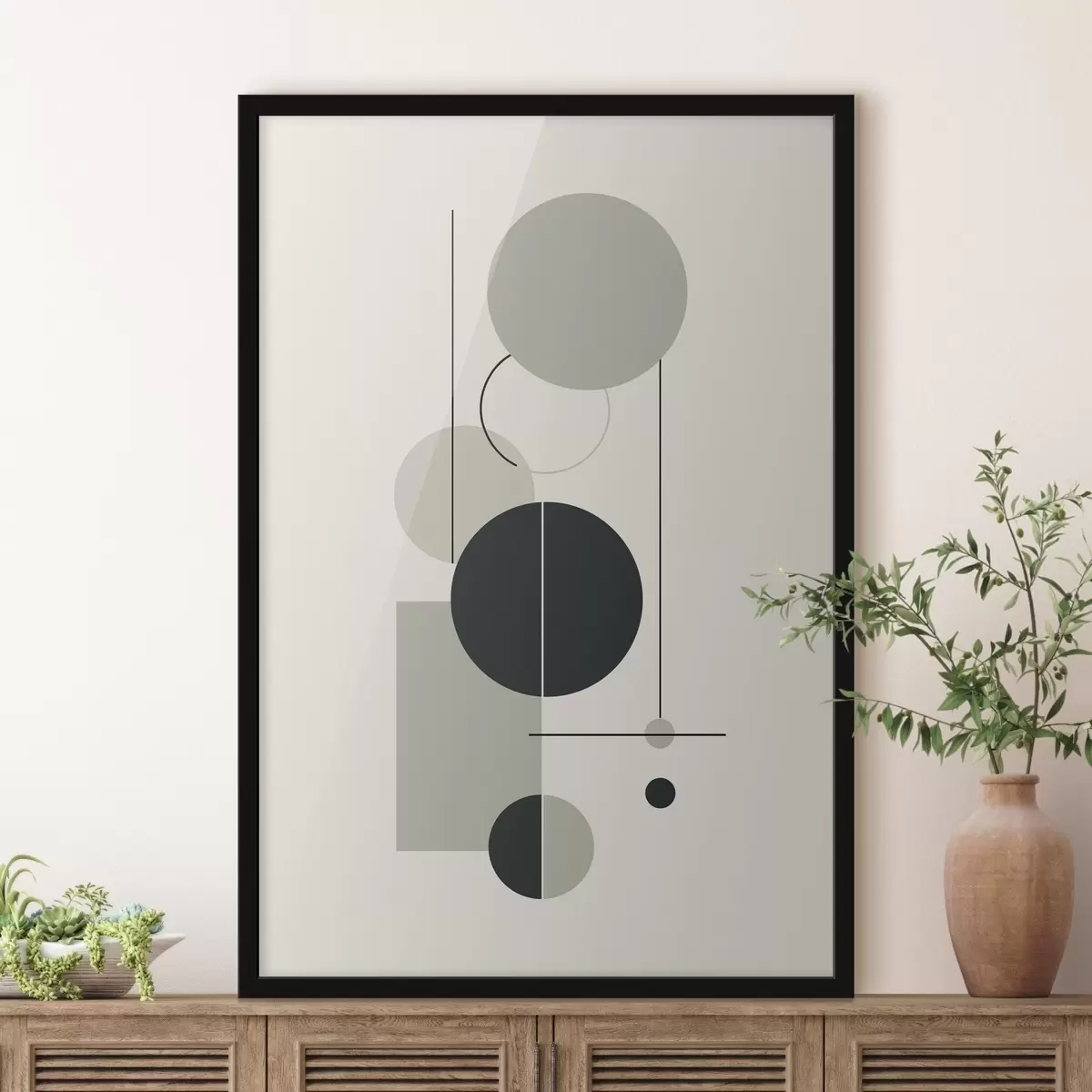 Poster Geometrische minimalistische Abstraktion f46352