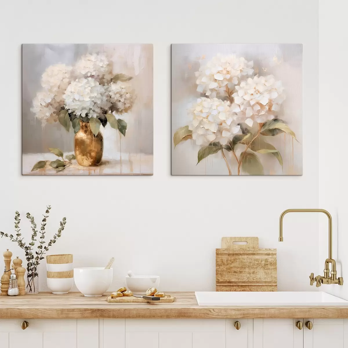 Wandbilder Zarte Hortensien m00857