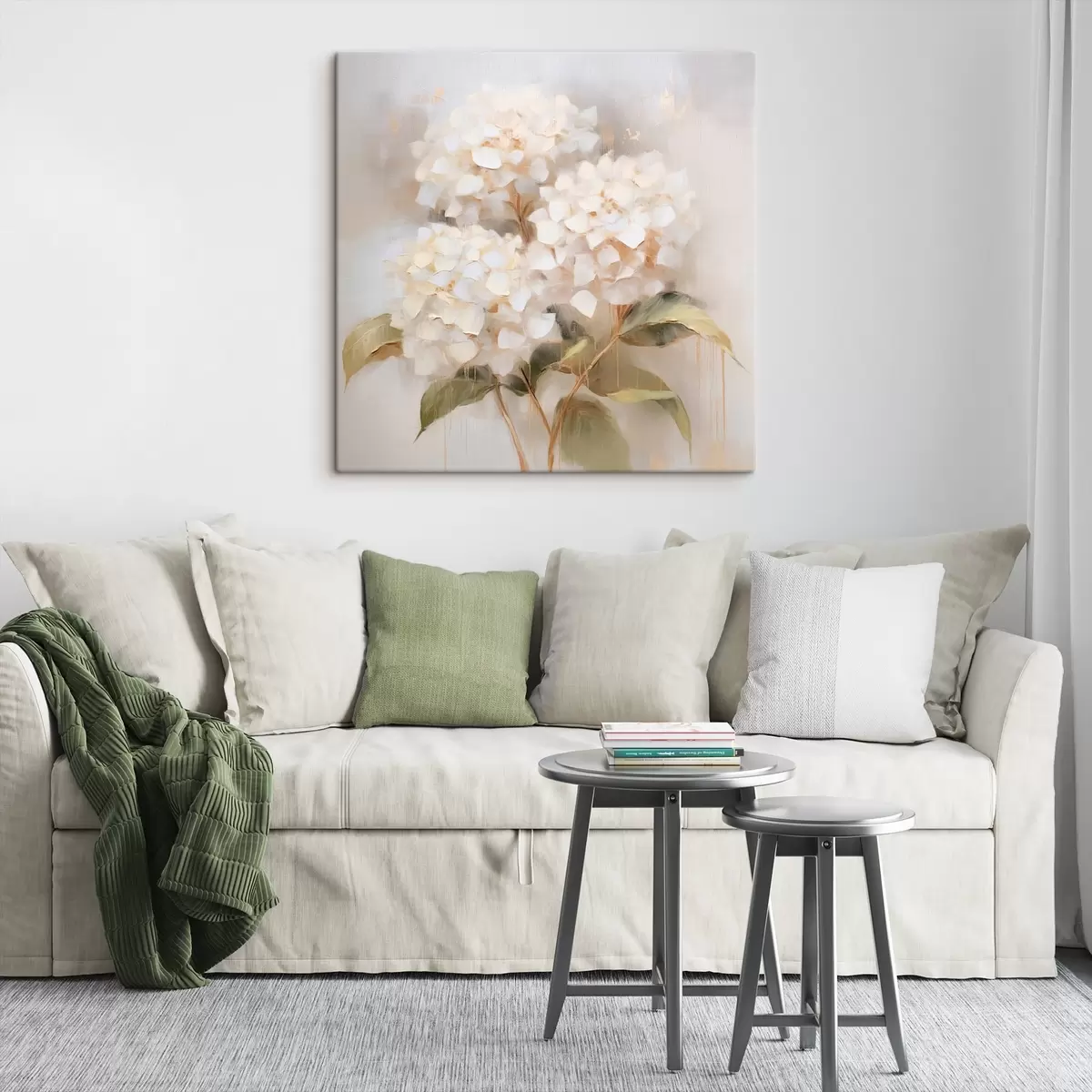 Wandbilder Zarter Strauß aus Hortensien s46262