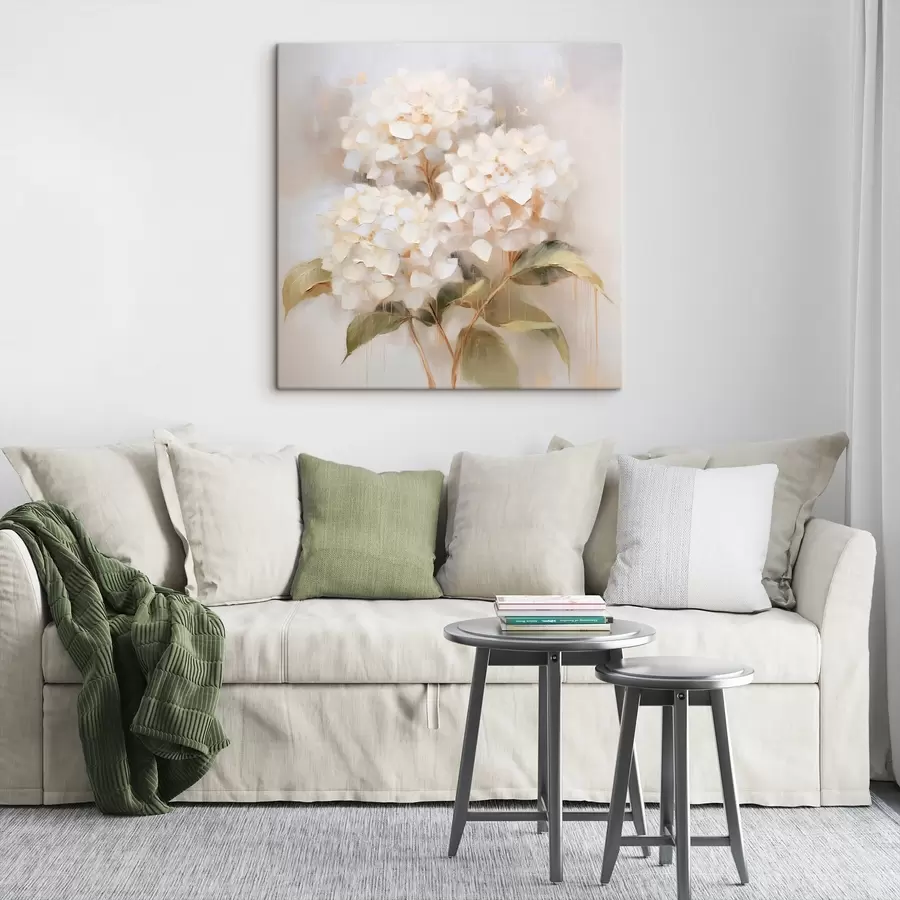 Wandbilder Zarter Strauß aus Hortensien s46262