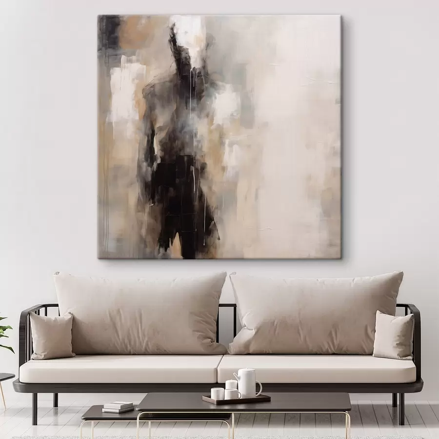 Wandbilder Eine abstrakte menschliche Gestalt im Schatten s46360