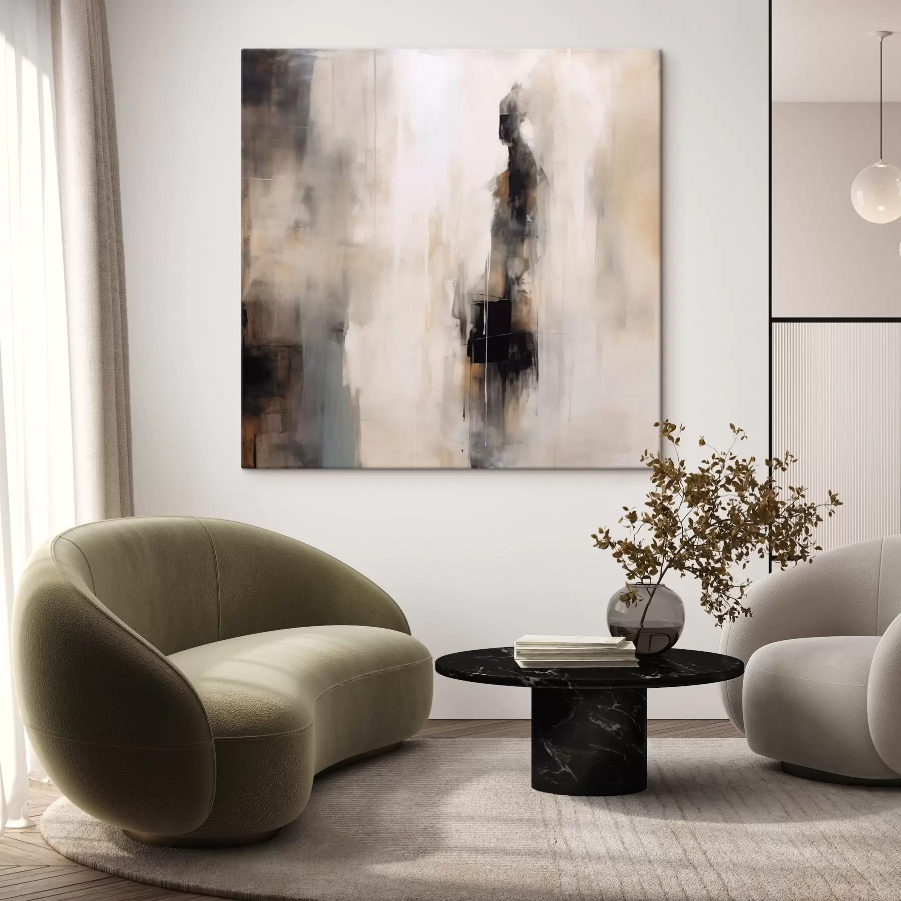 Wandbilder Eine abstrakte menschliche Figur s46361