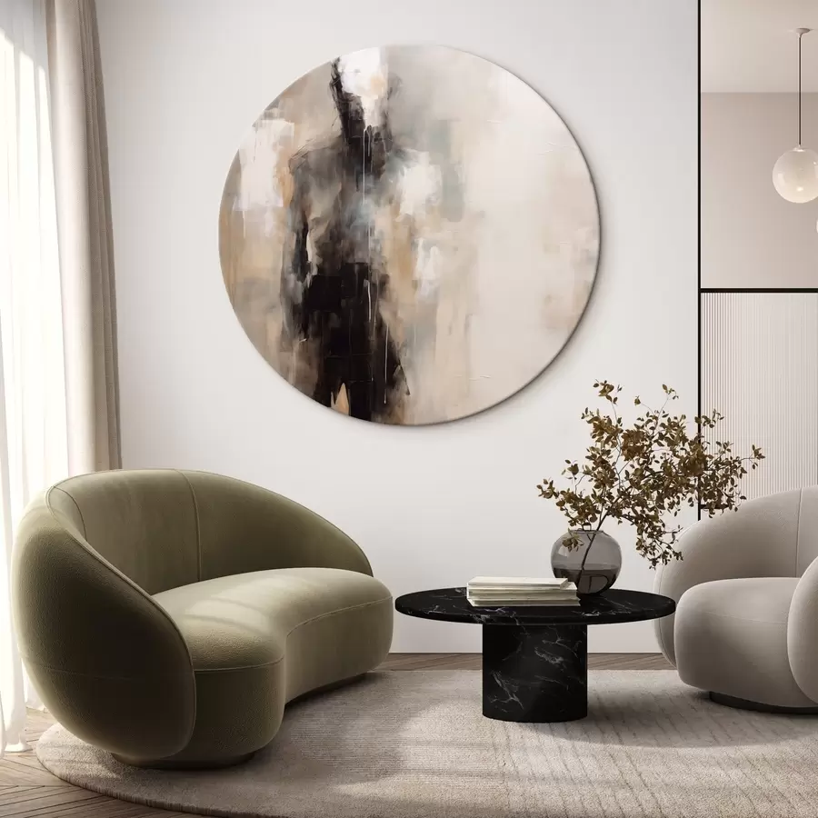 Wandbilder Eine abstrakte menschliche Gestalt im Schatten r46360