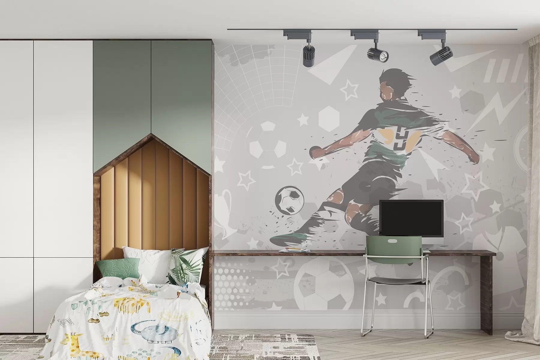 Fototapete Fußballspieler, Sport w04763