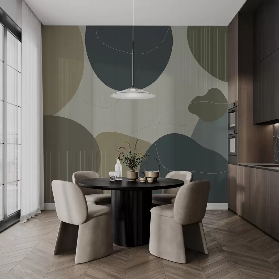 Fototapete Abstrakte Kreise w04759v2