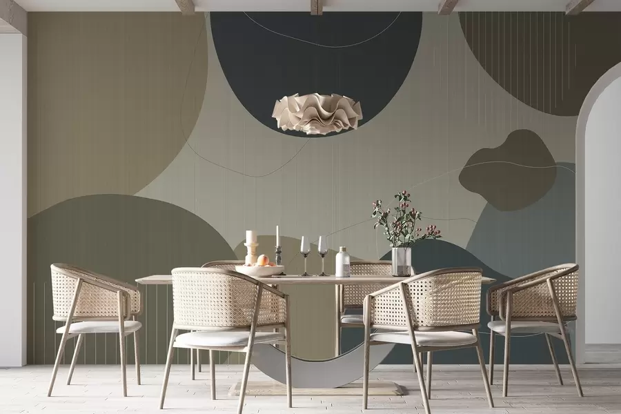 Fototapete Abstrakte Kreise w04759v2