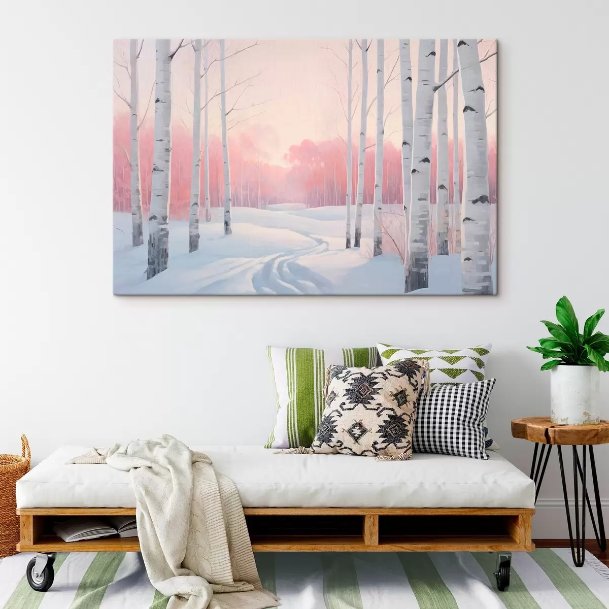 Wandbilder Birkenwald s46405