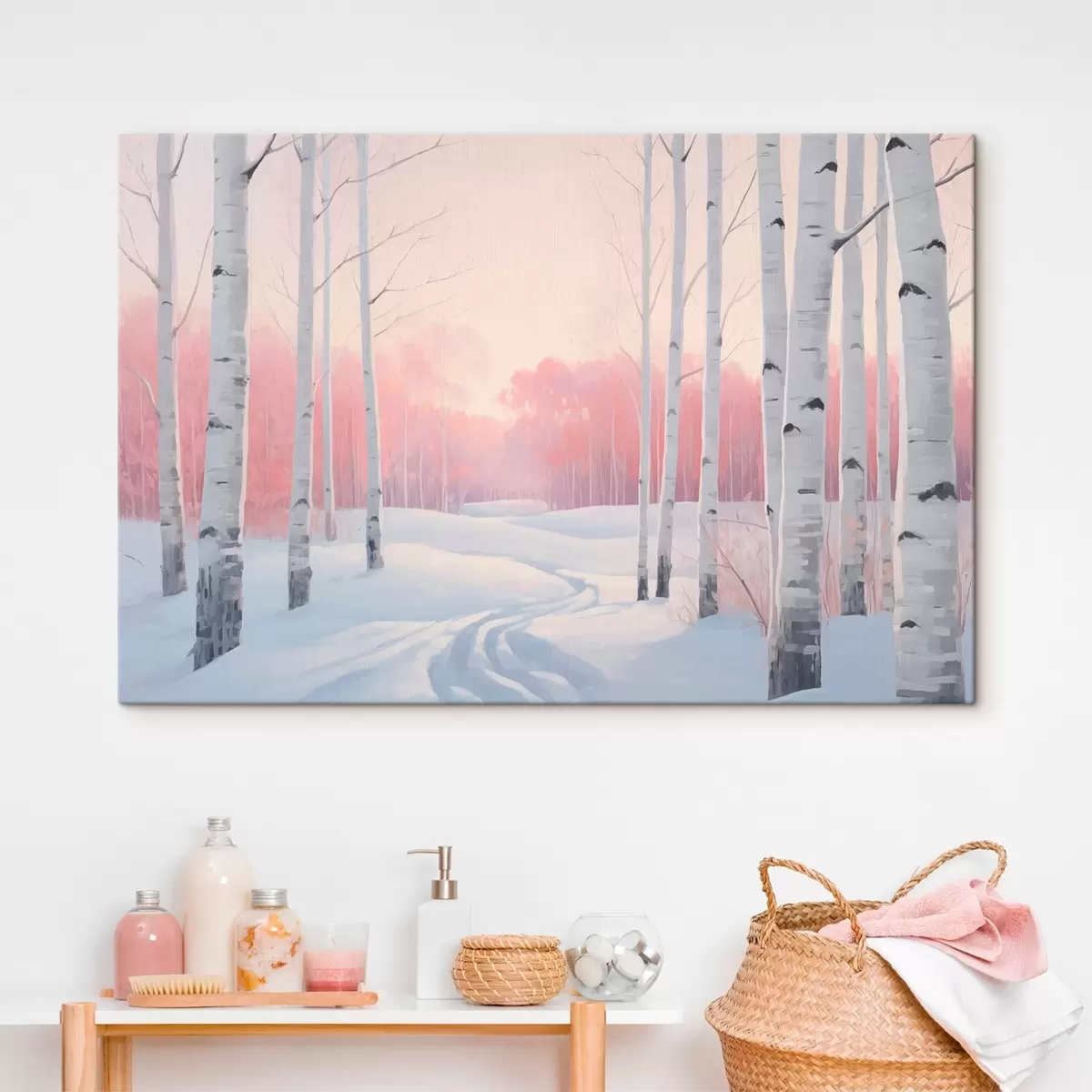 Wandbilder Birkenwald s46405