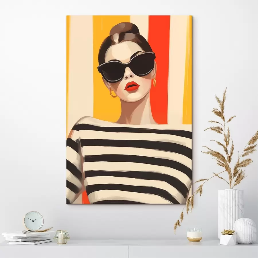 Wandbilder Modebewusstes Mädchen s46418