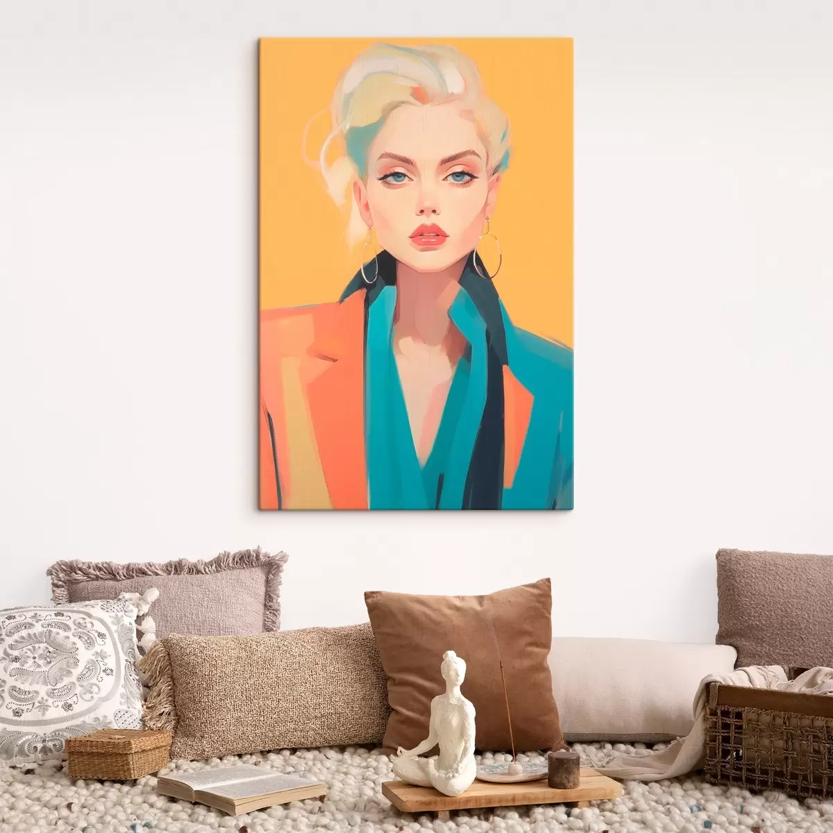 Wandbilder Mädchen in einer Jacke s46422