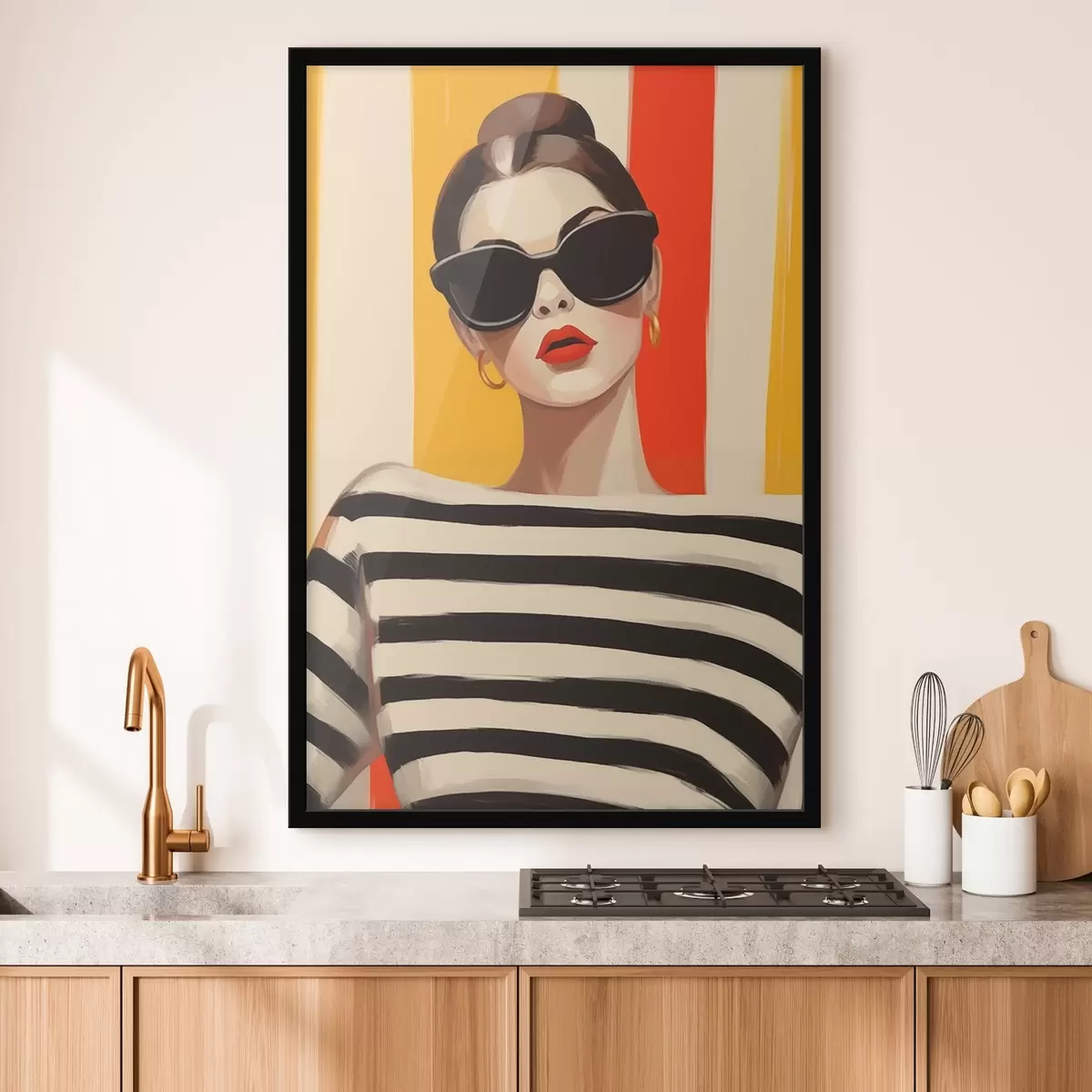 Poster Modebewusstes Mädchen f46418