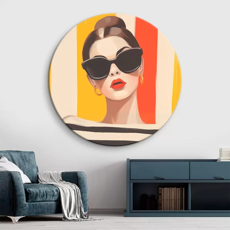 Wandbilder Modebewusstes Mädchen r46418