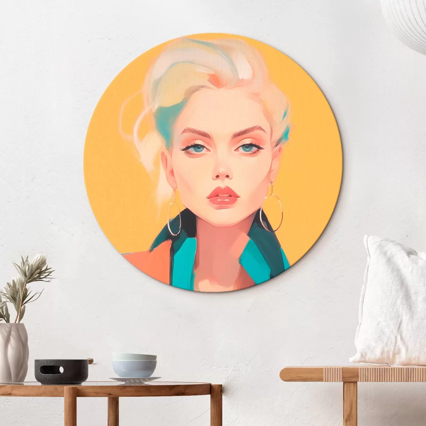 Wandbilder Mädchen in einer Jacke r46422