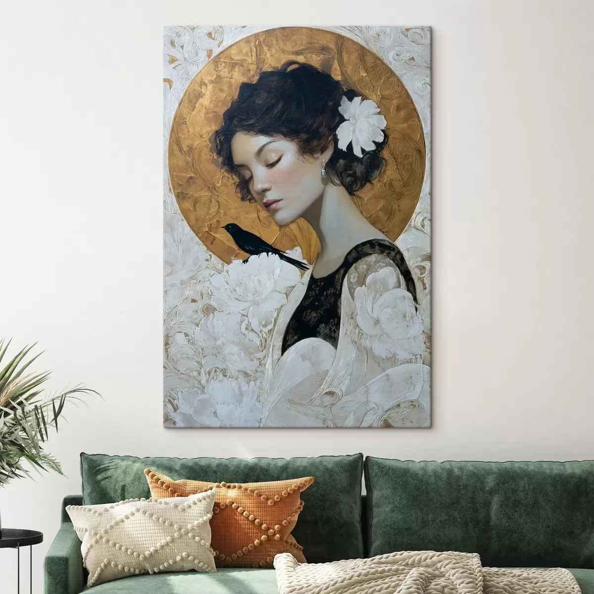 Wandbilder Mädchen und Kreis s46364