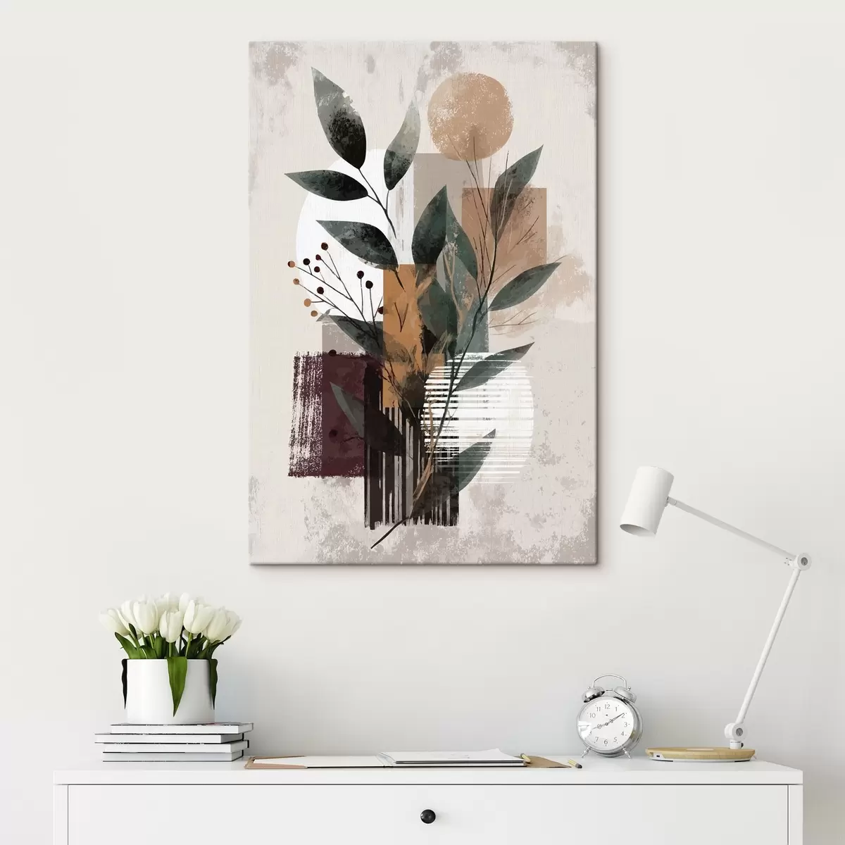 Wandbilder Blattabstraktion s46393