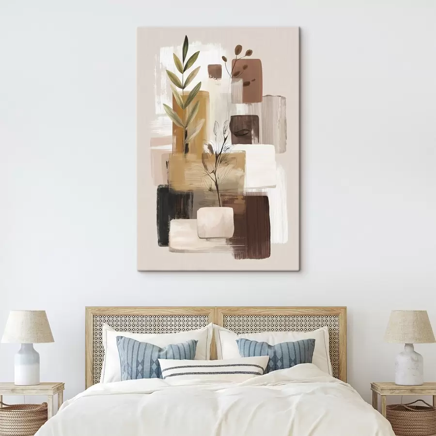 Wandbilder Blattabstraktion s46394