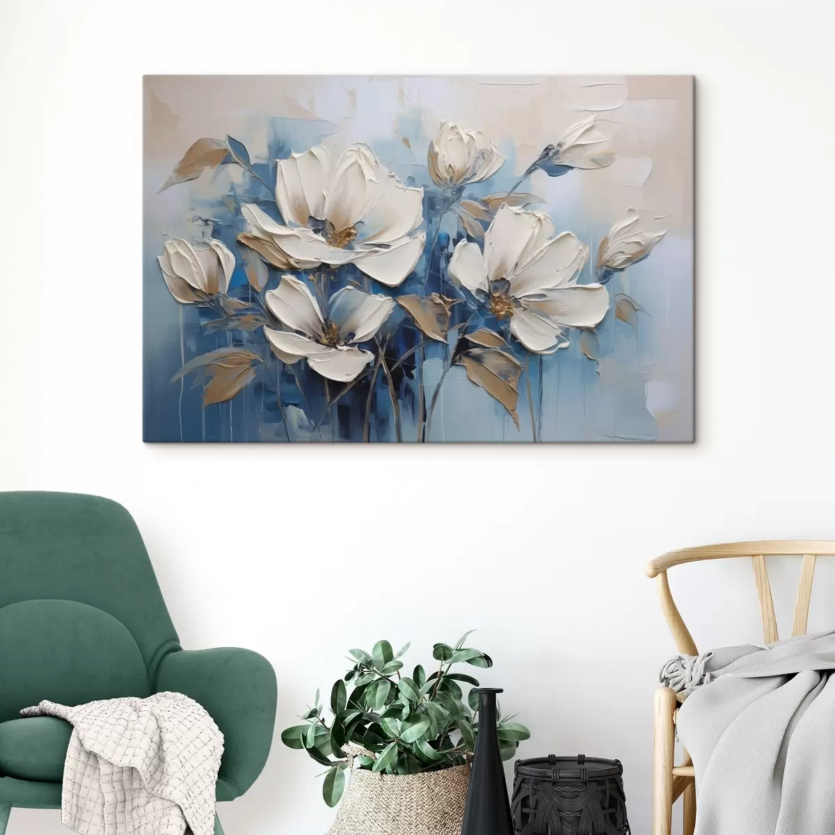 Wandbilder Gemalte Blumen s46396