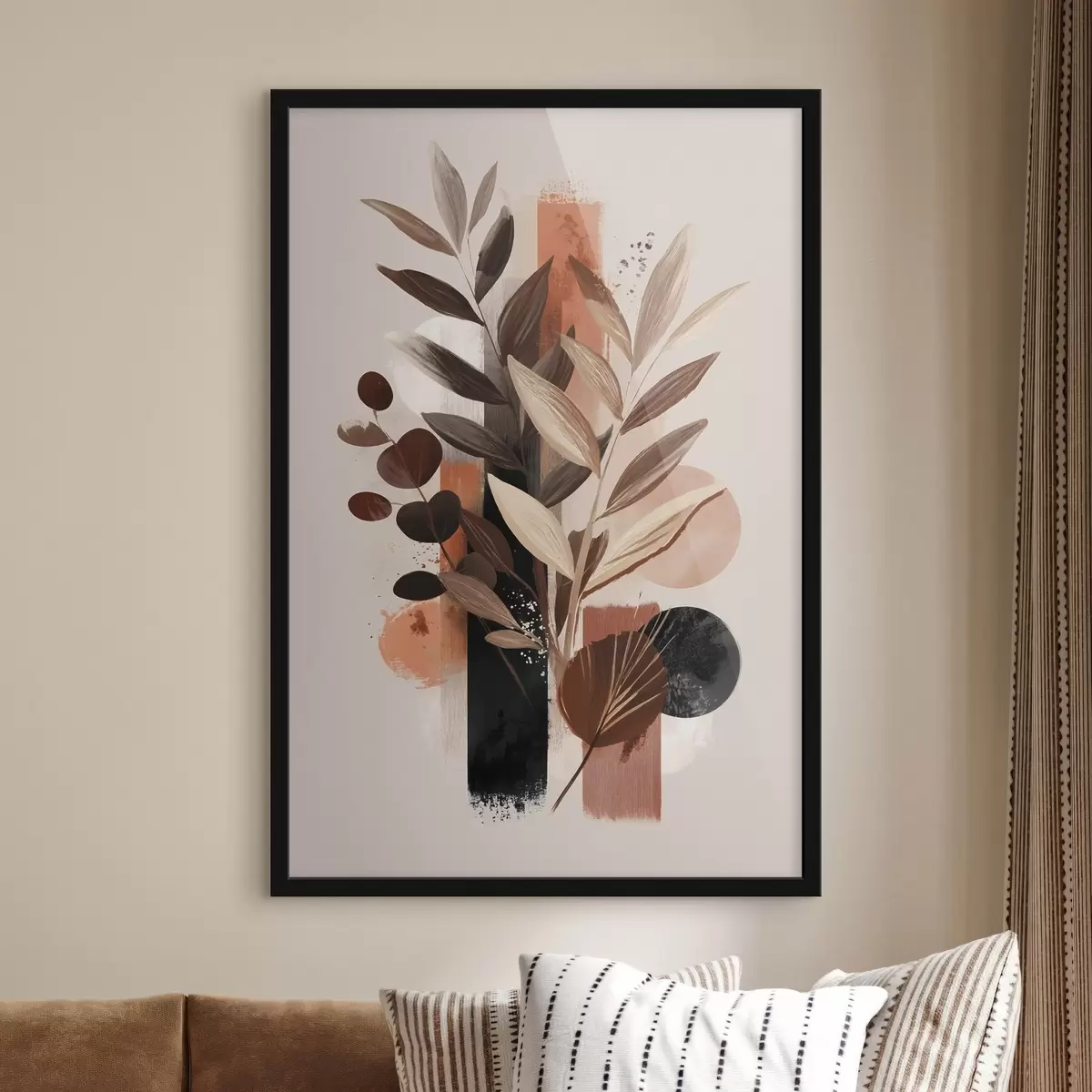 Poster Abstrakte Blätter f46376