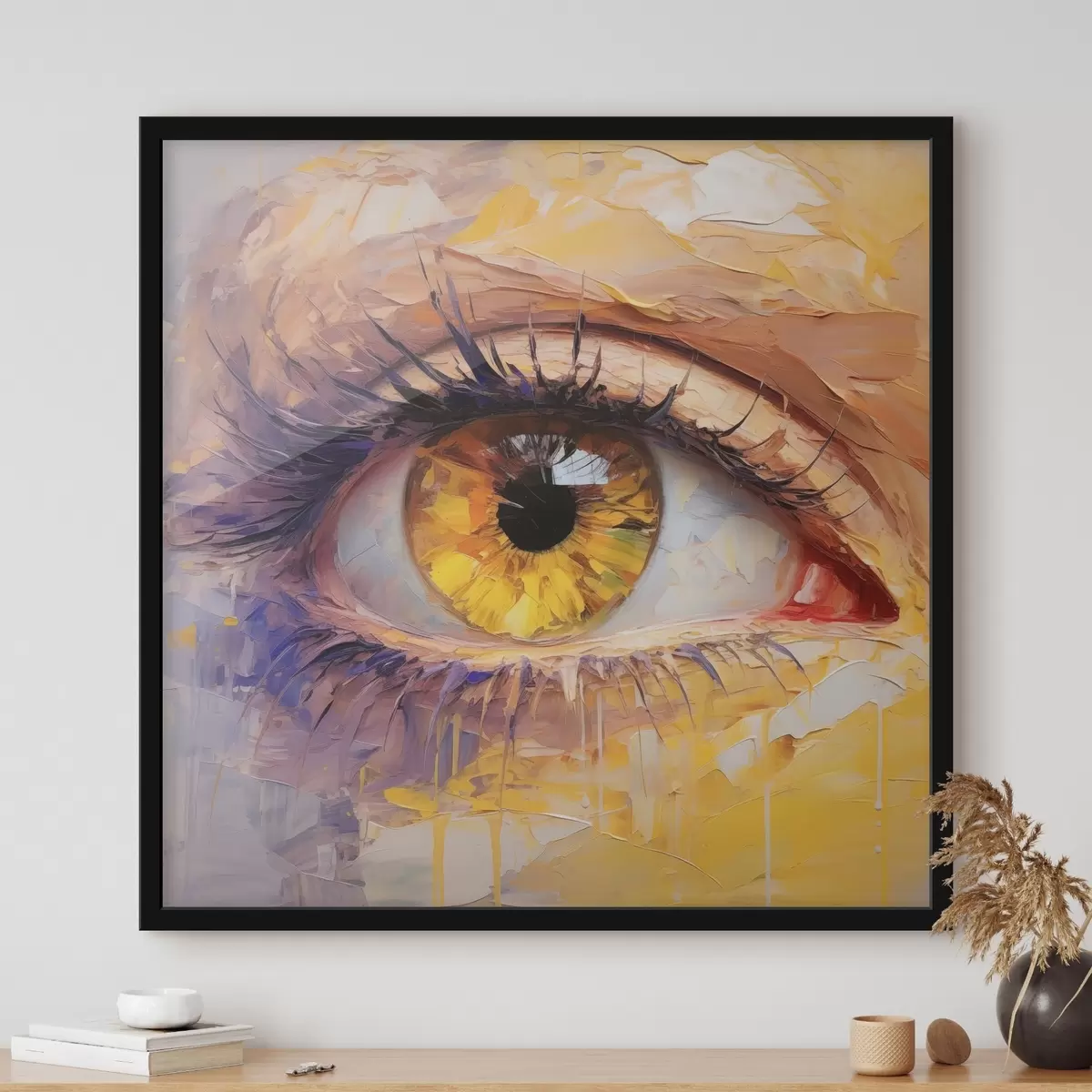 Poster Augen in verschiedenen Farben f46378