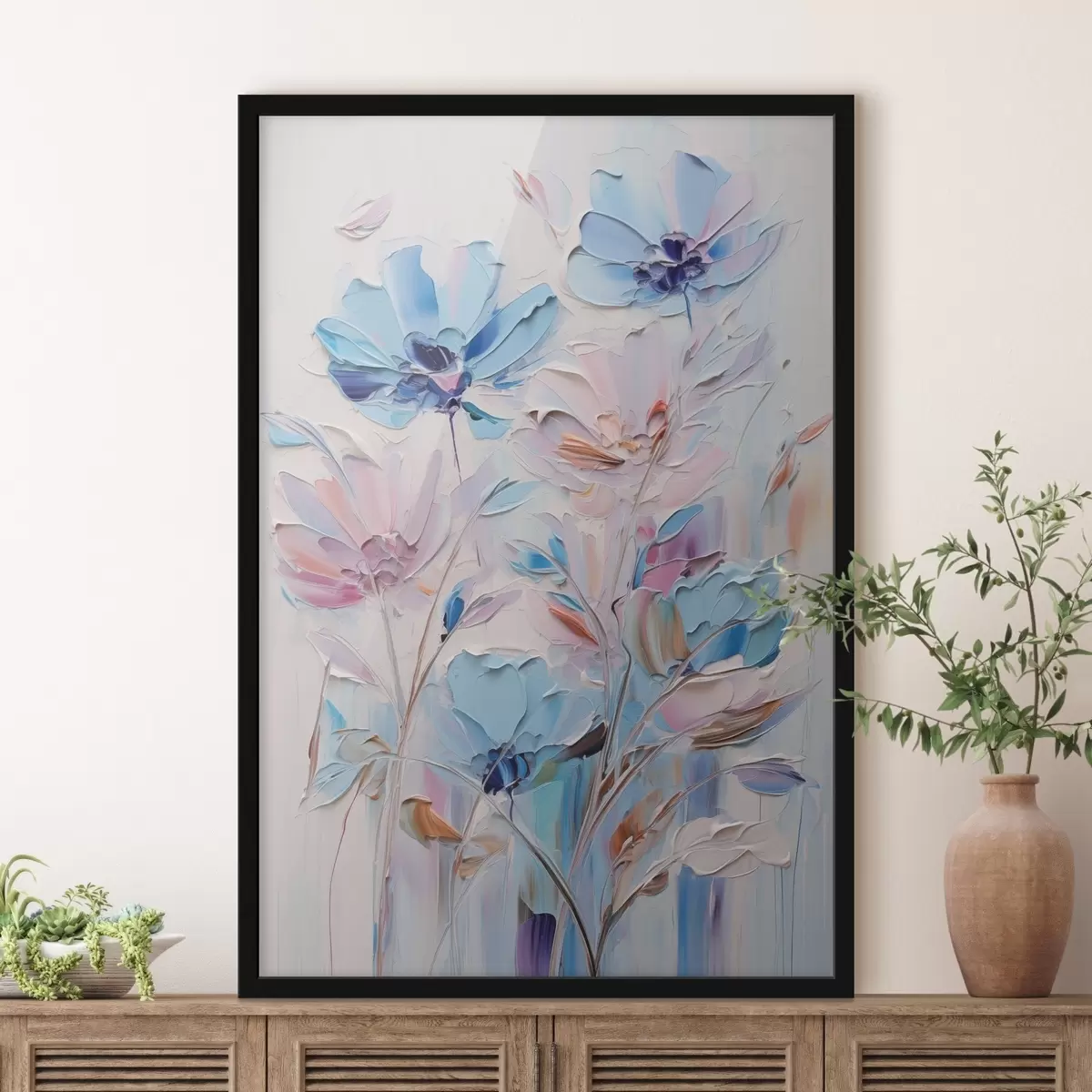 Poster Gemalte Blumen f46392