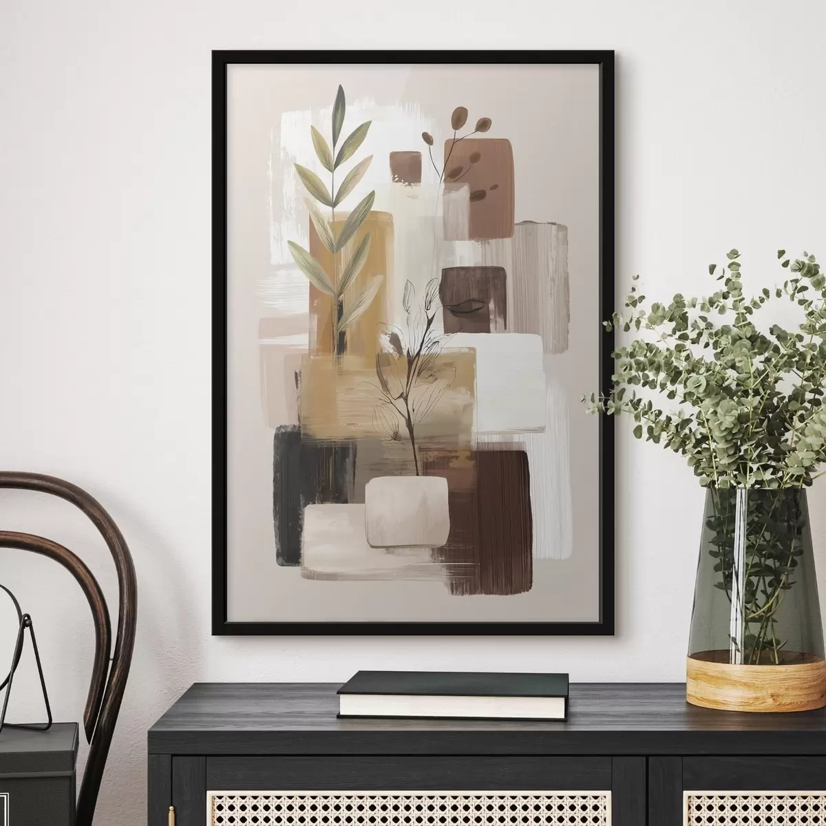 Poster Blattabstraktion f46394