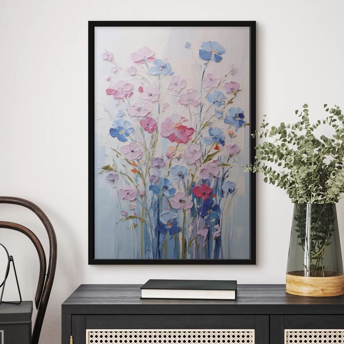 Poster Gemalte Blumen f46395