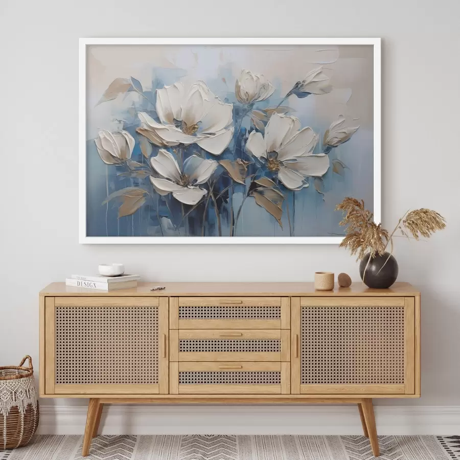 Fototapete Gemalte Blumen f46396