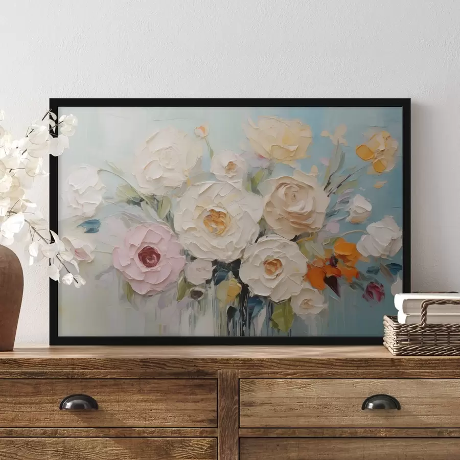 Fototapete Blumen in verschiedenen Farben f46398