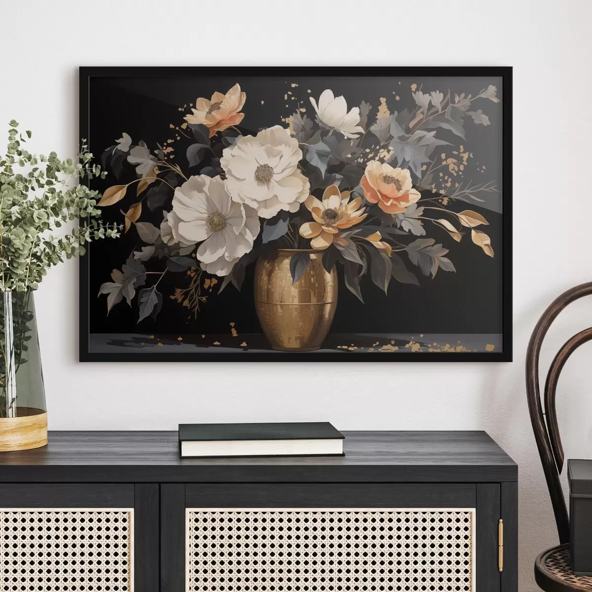 Poster Blumenstrauß in Vase f46402