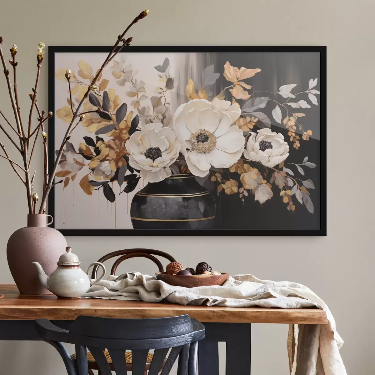 Poster Blumenstrauß in Vase f46403