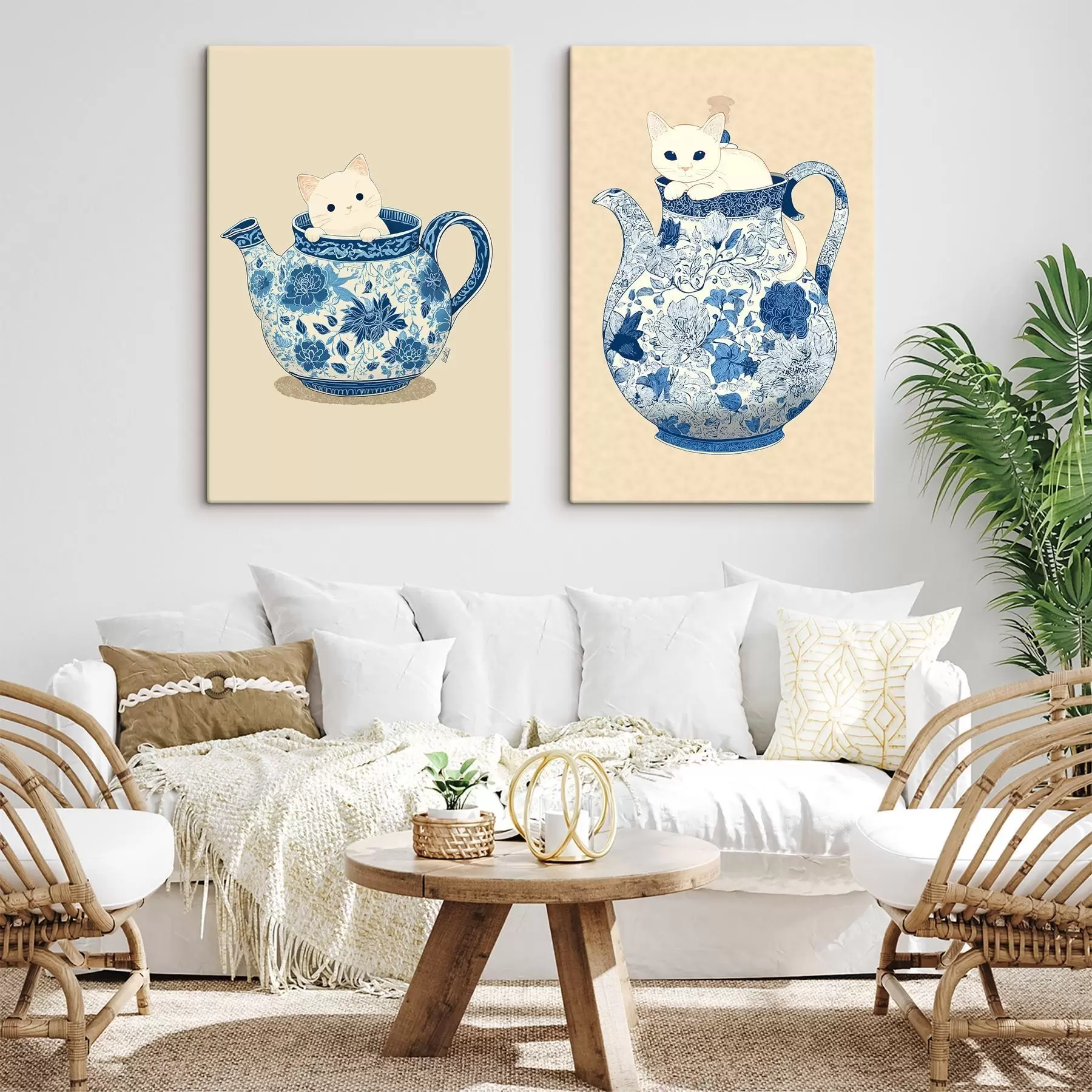 Wandbilder Katze im Krug m00920